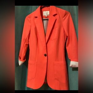 Dynamite, orange/pinkish blazer/ gray